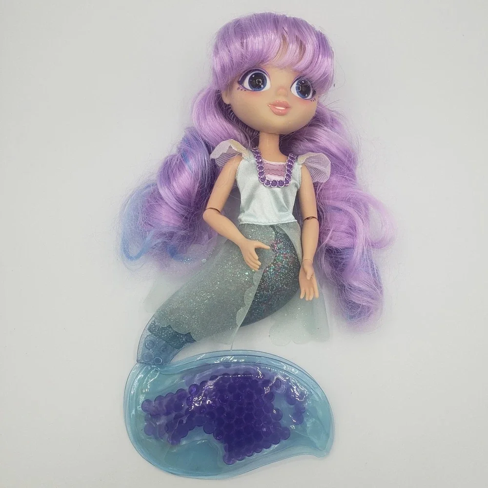 Fidgie Friends Boba Bubbles Purple Mermaid Doll Toy Fidget Features‎
